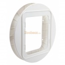Sureflap XXL Mikrochip Katzenklappe Einbaurahmen f�r z.B. Glast�ren, wei�
