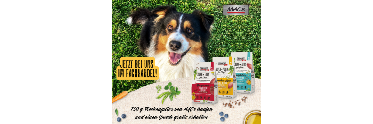 Hochwertiges Hunde- und Katzenfutter: MACs Tiernahrung bietet getreidefreie und Monoprotein-Optionen - Hochwertiges Hunde- und Katzenfutter von MACs Tiernahrung: Getreidefrei und Monoprotein