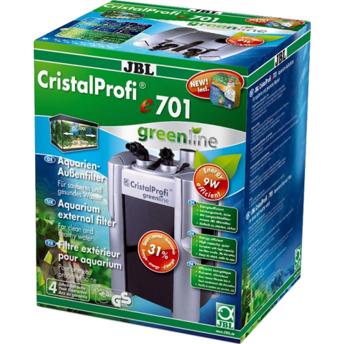 JBL CristalProfi e701 Aquarium Außenfilter Greenline mit Filtermateri