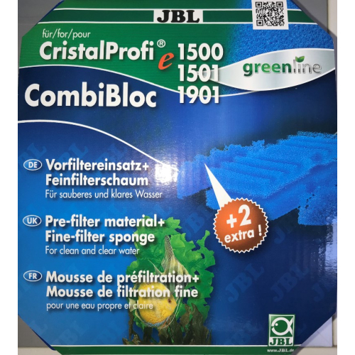 JBL CombiBloc Vorfiltereinsatz für CristalProfi Außenfilter e1500 e1501 e1901