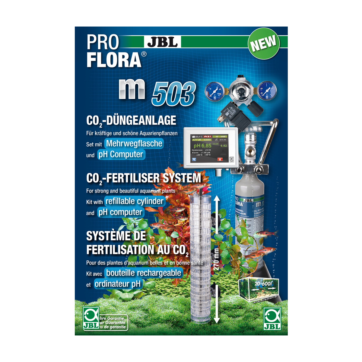 JBL ProFlora m503 CO2Set mit pHController