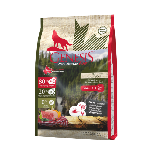 Genesis Hundefutter Pure Canada Dog - Deep Canyon für ausgewachsene Hunde 907 g