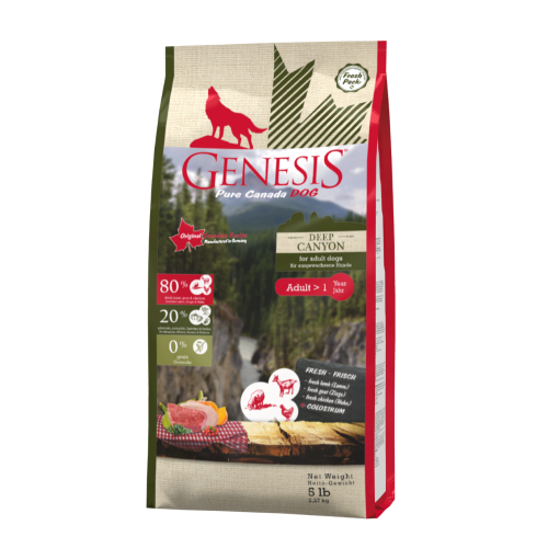 Genesis Hundefutter Pure Canada Dog - Deep Canyon für ausgewachsene Hunde 2,268 kg