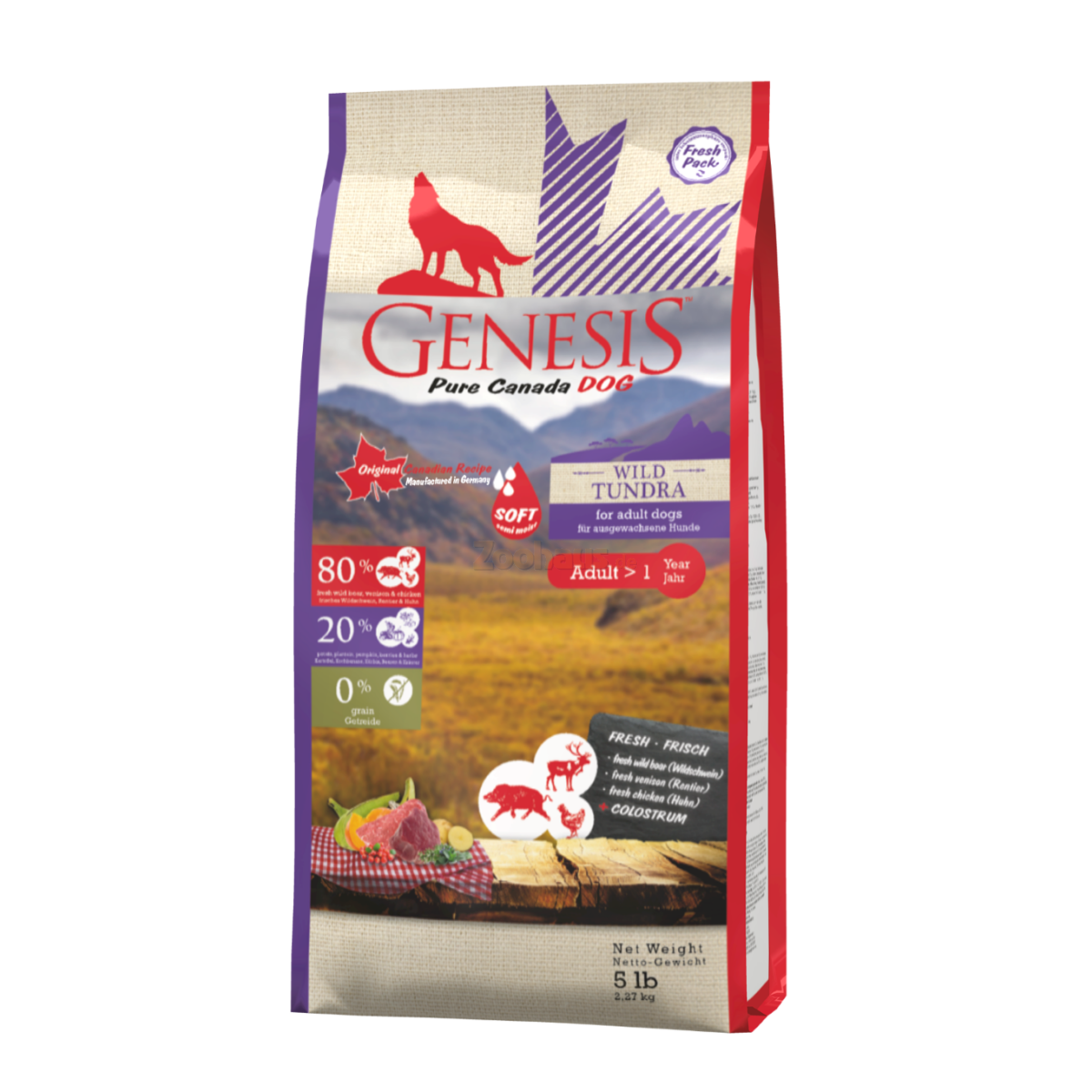 Genesis Hundefutter Pure Canada Dog Broad Meadow (Soft) für ausgewa