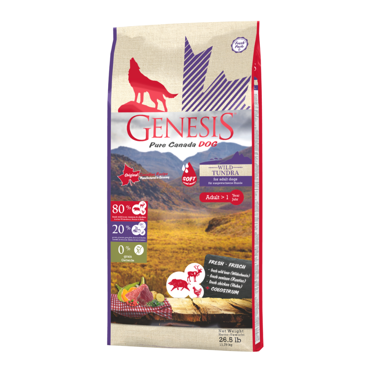 Genesis Hundefutter Pure Canada Dog Wild Tundra / Taiga (Soft) für