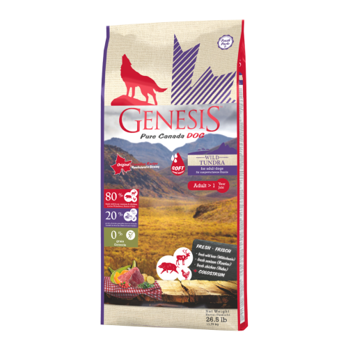 Genesis Hundefutter Pure Canada Dog - Wild Tundra / Taiga (Soft) für ausgewachsene Hunde 11,79 kg