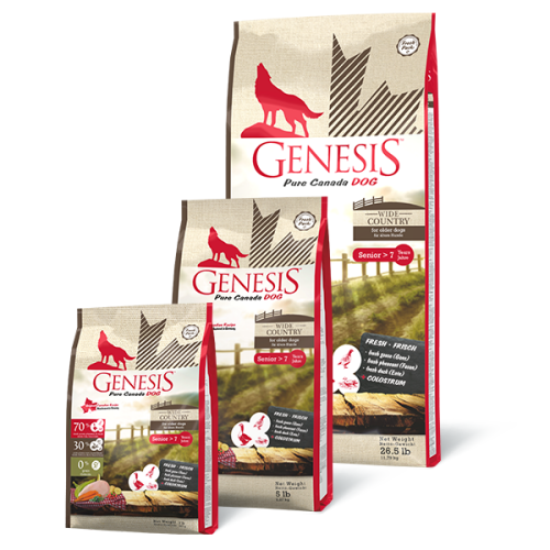 Genesis Hundefutter Pure Canada Dog - Wide Country für ältere Hunde