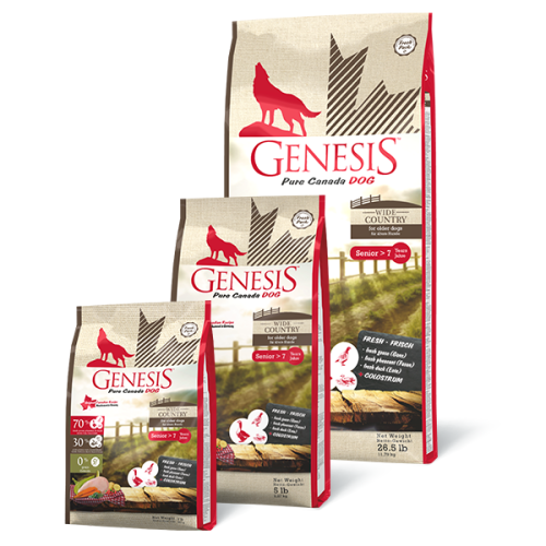 Genesis Hundefutter Pure Canada Dog - Wide Coutry f&uuml;r &auml;ltere Hunde