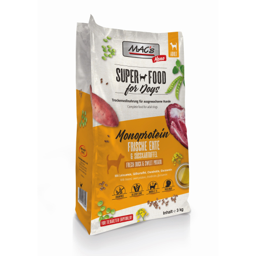 MACs Superfood for Dogs - Monoprotein - Frische Ente & Süßkartoffel 3 kg