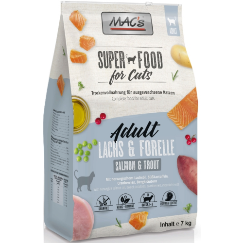 MACs Superfood für Katzen - Lachs & Forelle 7 kg