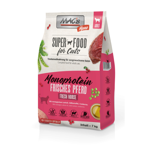 MACs Superfood für Katzen - Mono Pferd 7 kg