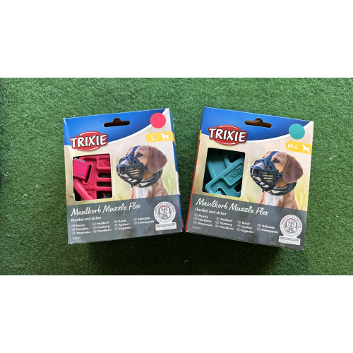 Trixie Maulkorb Muzzle Flex versch. Größen und Farben L-XL Rosa